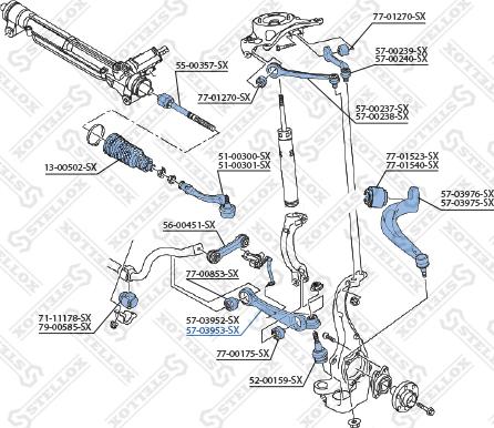 Stellox 57-03953-SX - Track Control Arm autospares.lv