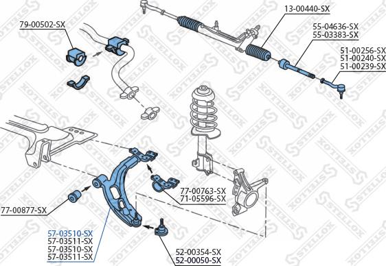 Stellox 57-03510-SX - Track Control Arm autospares.lv