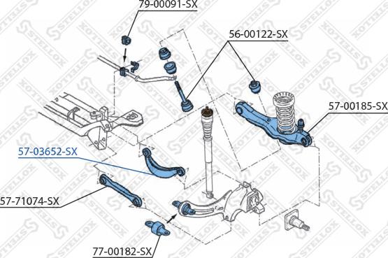 Stellox 57-03652-SX - Track Control Arm autospares.lv