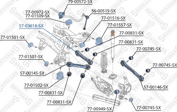 Stellox 57-03618-SX - Track Control Arm autospares.lv