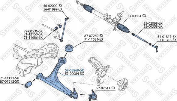 Stellox 57-02868-SX - Track Control Arm autospares.lv