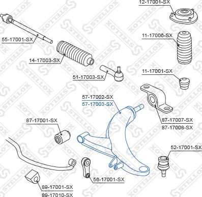 Stellox 57-17003-SX - Track Control Arm autospares.lv