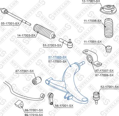 Stellox 57-17002-SX - Track Control Arm autospares.lv