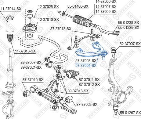 Stellox 57-37004-SX - Track Control Arm autospares.lv