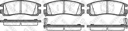 Stellox 577 022B-SX - Brake Pad Set, disc brake autospares.lv