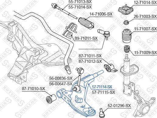 Stellox 57-71114-SX - Track Control Arm autospares.lv