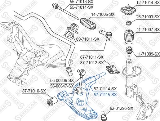 Stellox 57-71115-SX - Track Control Arm autospares.lv