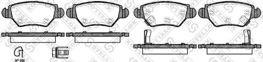 Stellox 696 022B-SX - Brake Pad Set, disc brake autospares.lv
