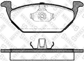 Stellox 644 000-SX - Brake Pad Set, disc brake autospares.lv