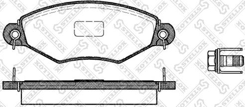 Stellox 654 010B-SX - Brake Pad Set, disc brake autospares.lv