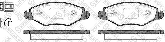 Stellox 654 020B-SX - Brake Pad Set, disc brake autospares.lv