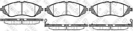 Stellox 656 002B-SX - Brake Pad Set, disc brake autospares.lv