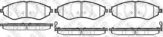 Stellox 656 022-SX - Brake Pad Set, disc brake autospares.lv