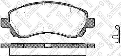 Stellox 658 002B-SX - Brake Pad Set, disc brake autospares.lv