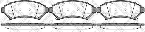 Stellox 652 002B-SX - Brake Pad Set, disc brake autospares.lv