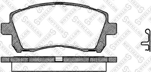 Stellox 666 002L-SX - Brake Pad Set, disc brake autospares.lv