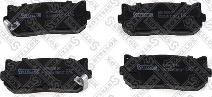 Stellox 660 002B-SX - Brake Pad Set, disc brake autospares.lv