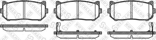 Stellox 660 002-SX - Brake Pad Set, disc brake autospares.lv