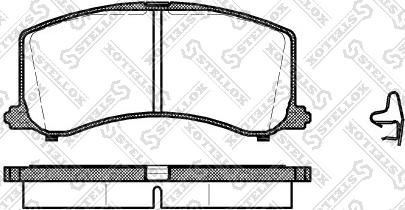 Stellox 606 002B-SX - Brake Pad Set, disc brake autospares.lv