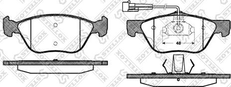 Stellox 600 002B-SX - Brake Pad Set, disc brake autospares.lv