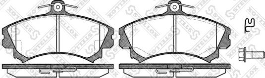 Stellox 601 002B-SX - Brake Pad Set, disc brake autospares.lv