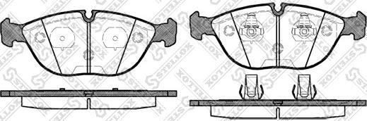 Stellox 608 000B-SX - Brake Pad Set, disc brake autospares.lv