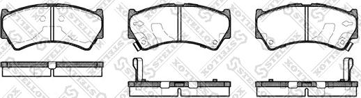 Stellox 603 052B-SX - Brake Pad Set, disc brake autospares.lv