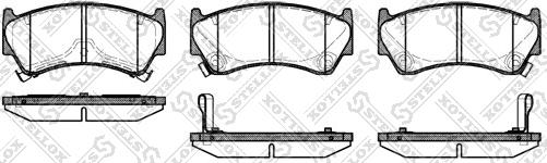 Stellox 603 012B-SX - Brake Pad Set, disc brake autospares.lv