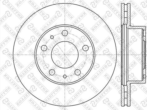 Stellox 6020-9945V-SX - Brake Disc autospares.lv