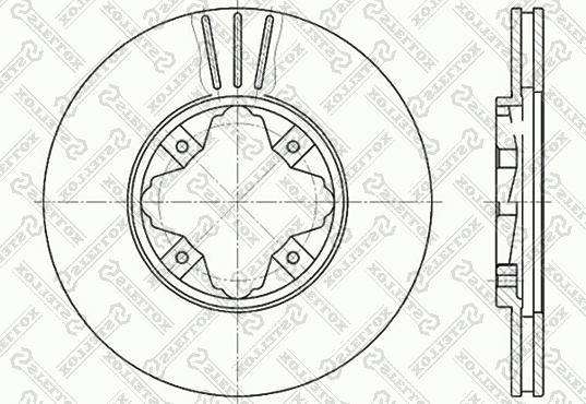 Stellox 6020-9940V-SX - Brake Disc autospares.lv