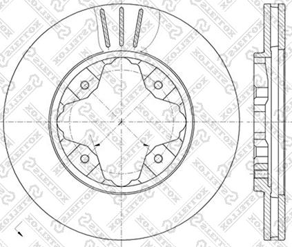 Stellox 6020-9941V-SX - Brake Disc autospares.lv