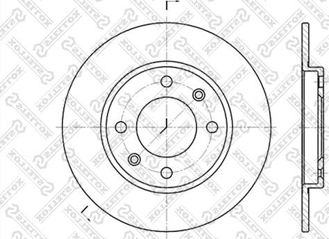 Stellox 6020-9947-SX - Brake Disc autospares.lv