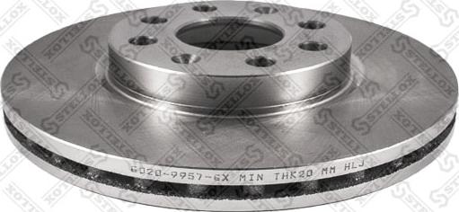 Stellox 6020-9957-SX - Brake Disc autospares.lv