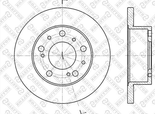 Stellox 6020-9908-SX - Brake Disc autospares.lv