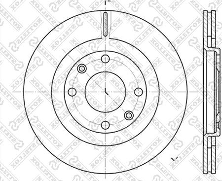 Stellox 6020-9915V-SX - Brake Disc autospares.lv