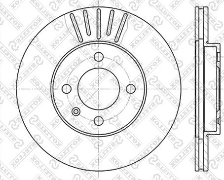 Stellox 6020-9934V-SX - Brake Disc autospares.lv