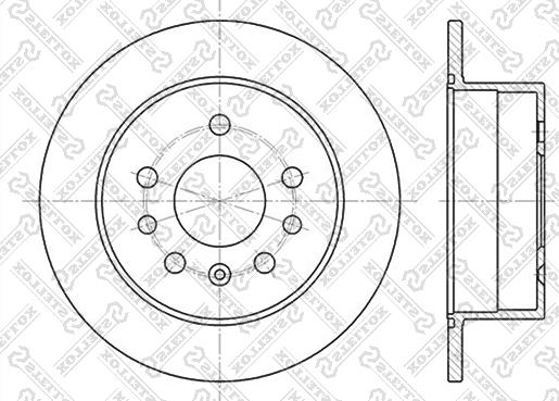 Stellox 6020-9938-SX - Brake Disc autospares.lv