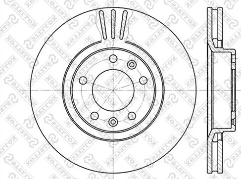 Stellox 6020-9920V-SX - Brake Disc autospares.lv