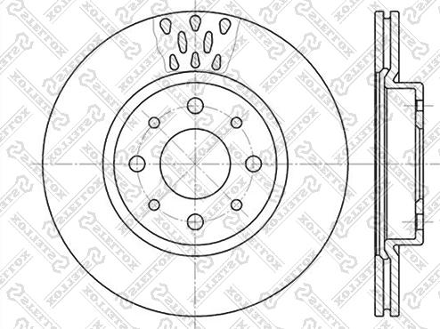 Stellox 6020-9921V-SX - Brake Disc autospares.lv