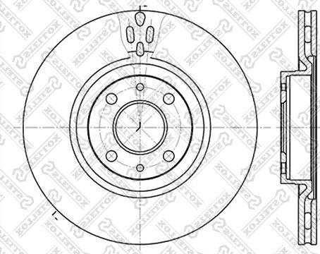 Stellox 6020-9923V-SX - Brake Disc autospares.lv