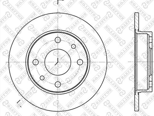 Stellox 6020-9922-SX - Brake Disc autospares.lv