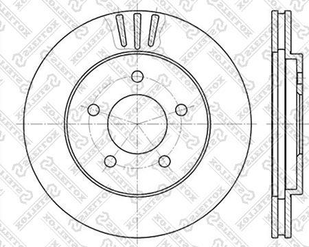 Stellox 6020-9301V-SX - Brake Disc autospares.lv