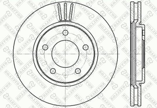 Stellox 6020-9313V-SX - Brake Disc autospares.lv