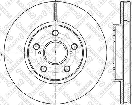 Stellox 6020-4592V-SX - Brake Disc autospares.lv