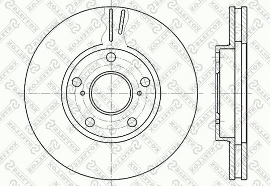 Stellox 6020-4549V-SX - Brake Disc autospares.lv