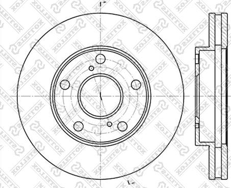 Stellox 6020-4547V-SX - Brake Disc autospares.lv