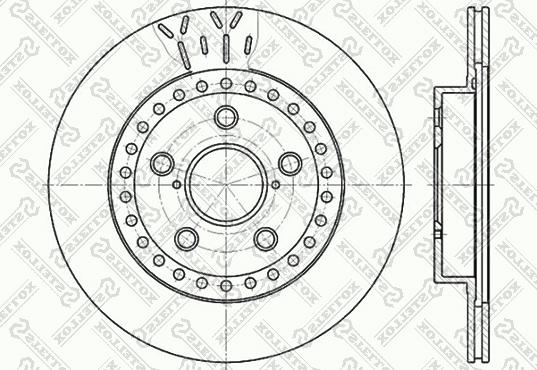 Stellox 6020-4562V-SX - Brake Disc autospares.lv