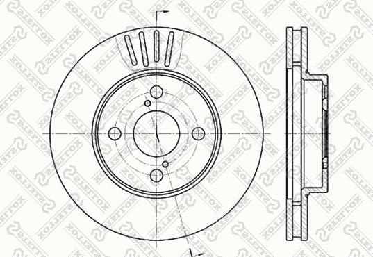 Stellox 6020-4582V-SX - Brake Disc autospares.lv