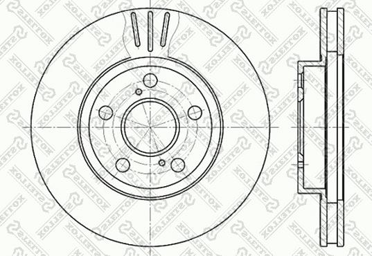 Stellox 6020-4539V-SX - Brake Disc autospares.lv