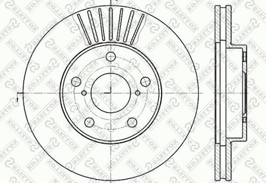 Stellox 6020-4578V-SX - Brake Disc autospares.lv